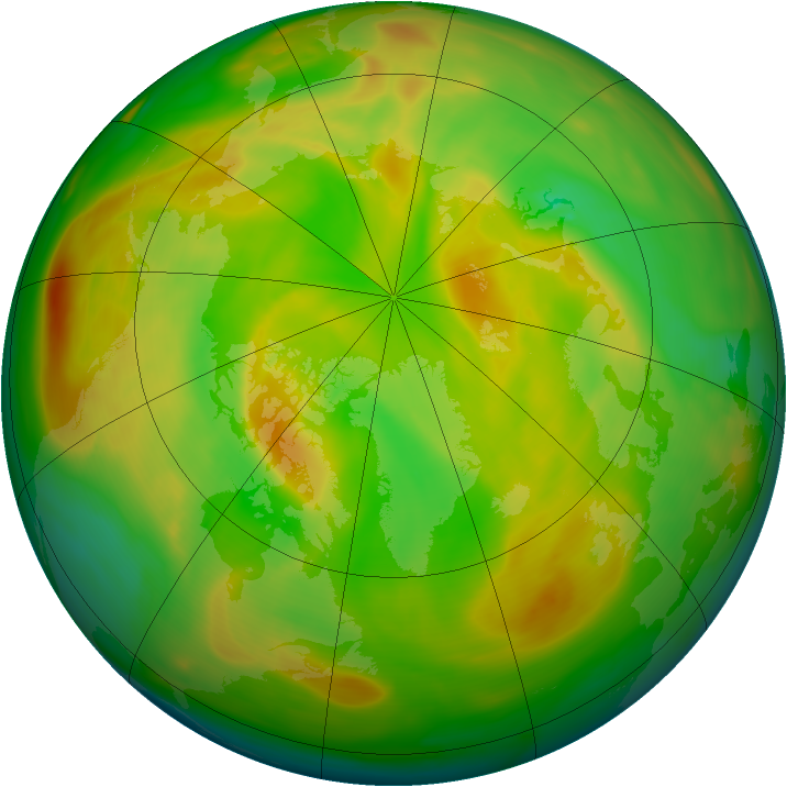 Arctic ozone map for 20 May 2005